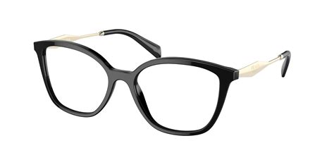 prada pr 02zv 1ab1o1|Prada PR 02ZV 1AB1O1 Eyeglasses in Black .